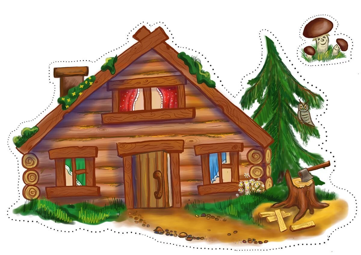 Избушка рисунок