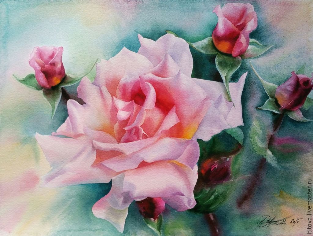 Художник любовь Титова акварели