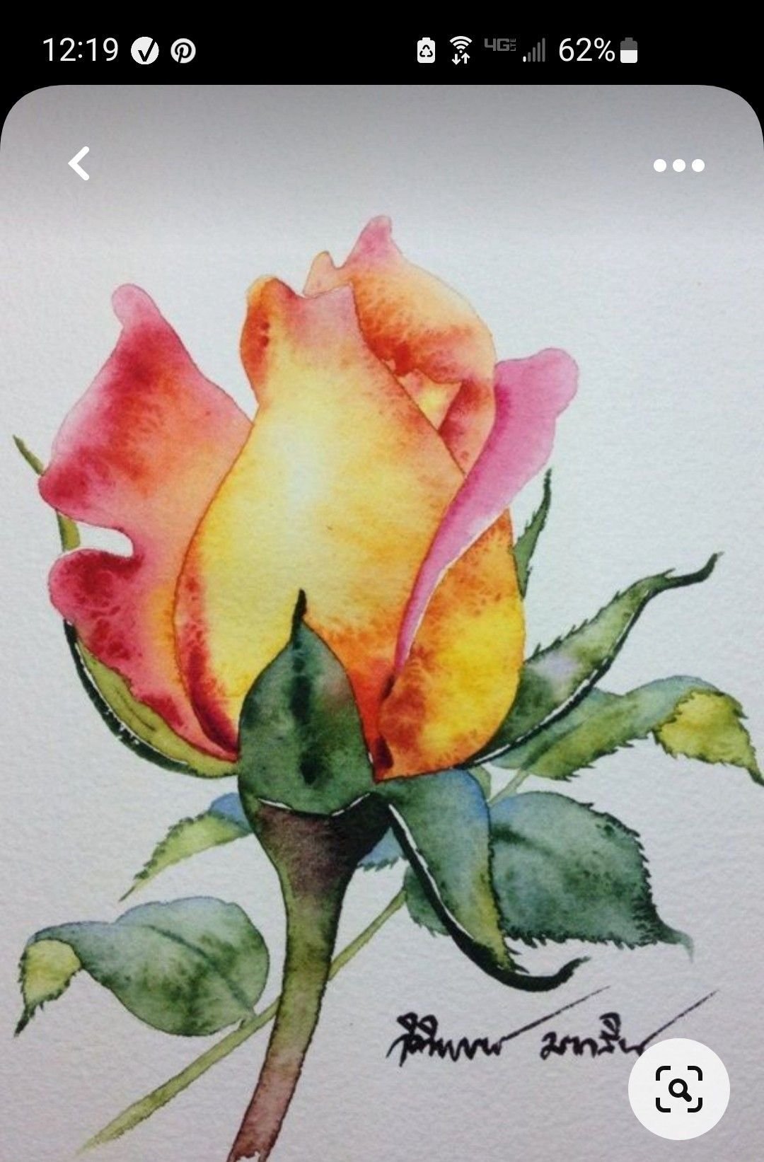 Рисование цветов акварелью