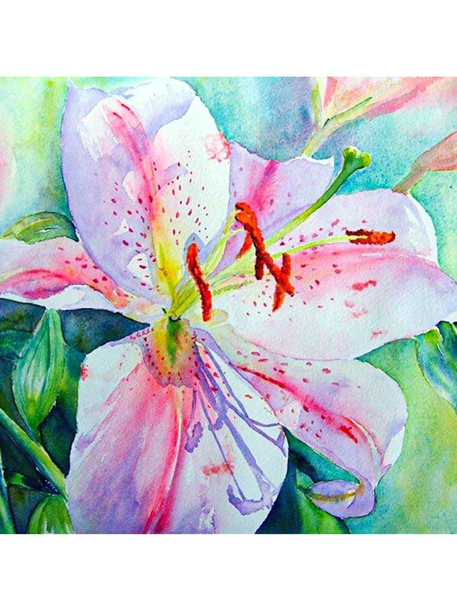 Рисование цветов акварелью