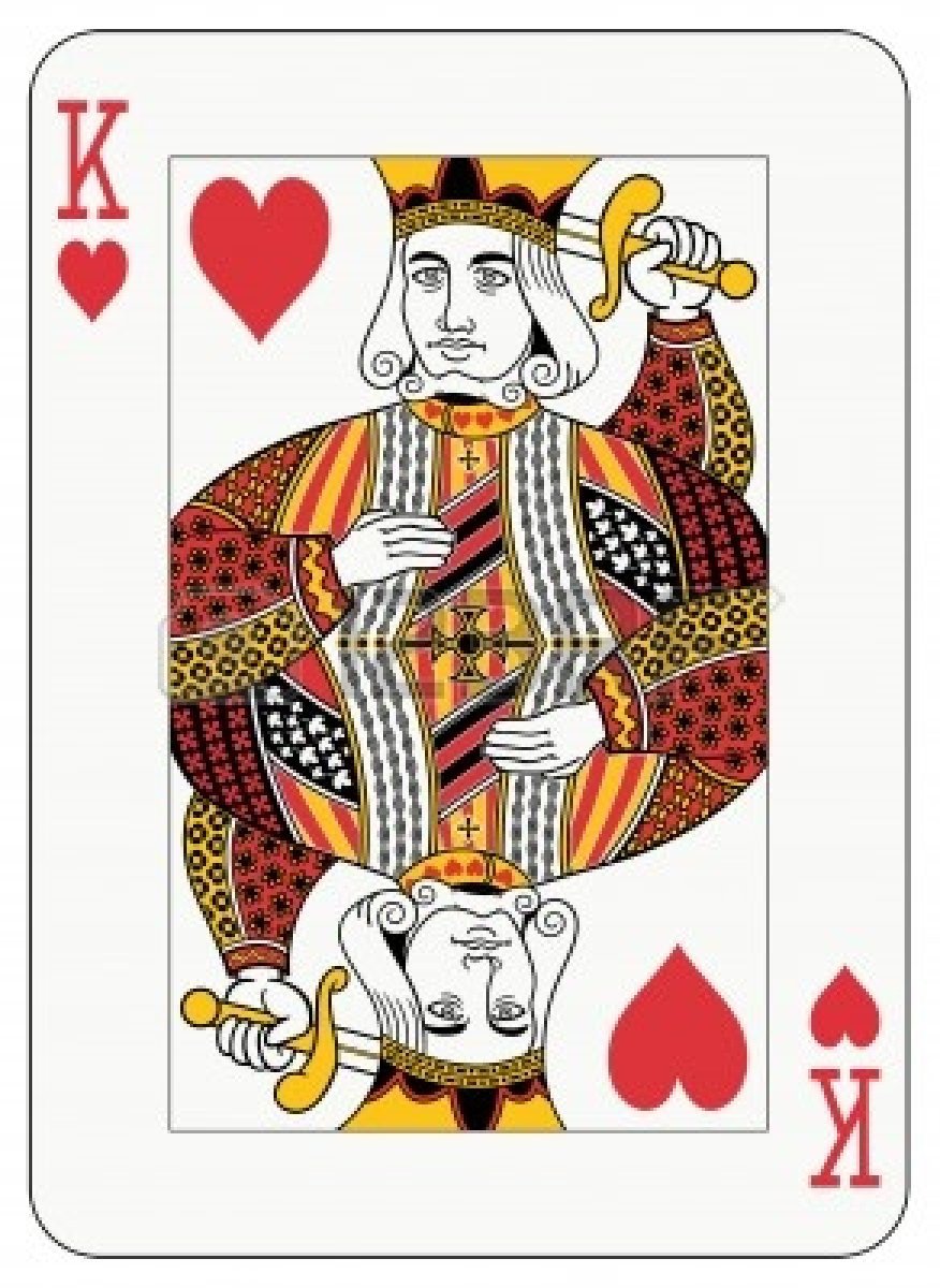 Карта Король сердце