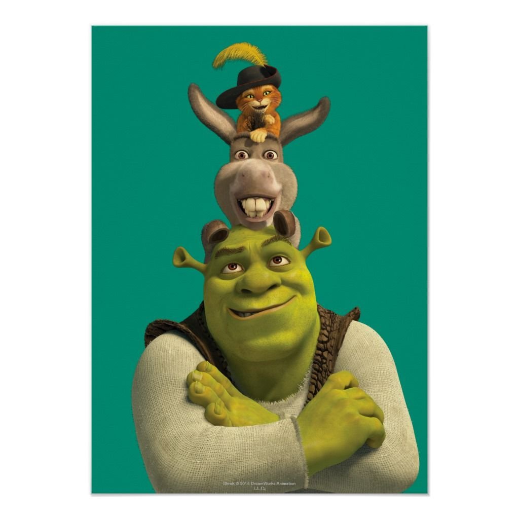 Шрек вертикально мульт