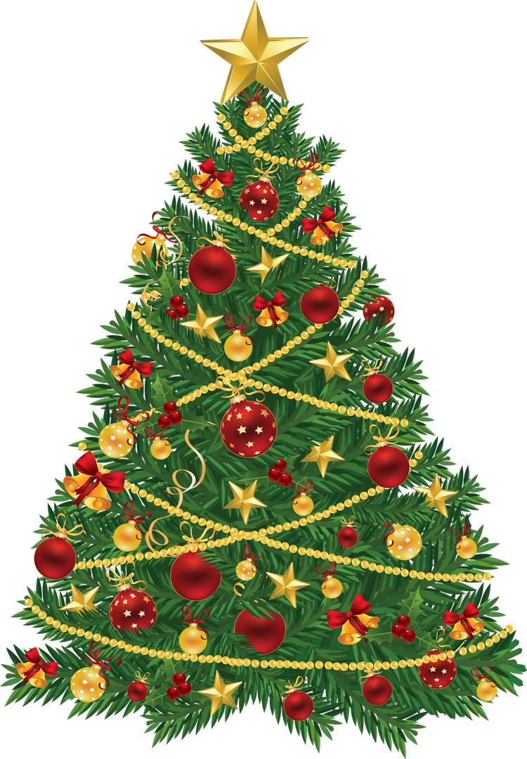 Ёлка на прозрачном фоне для фотошопа