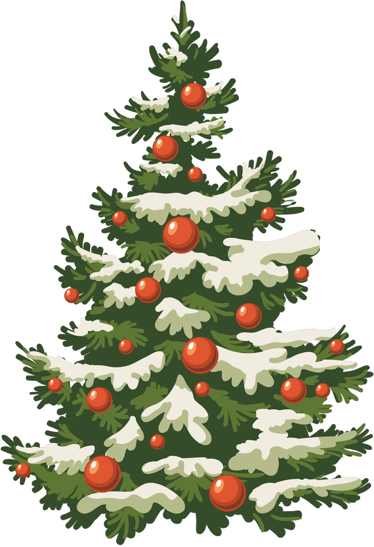 Елка на прозрачном фоне