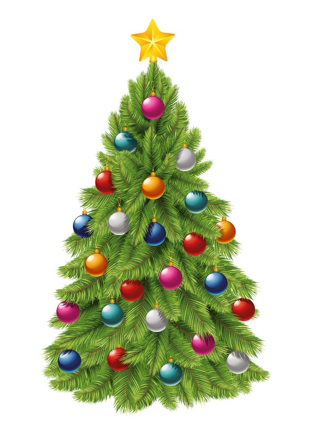 Елка на прозрачном фоне