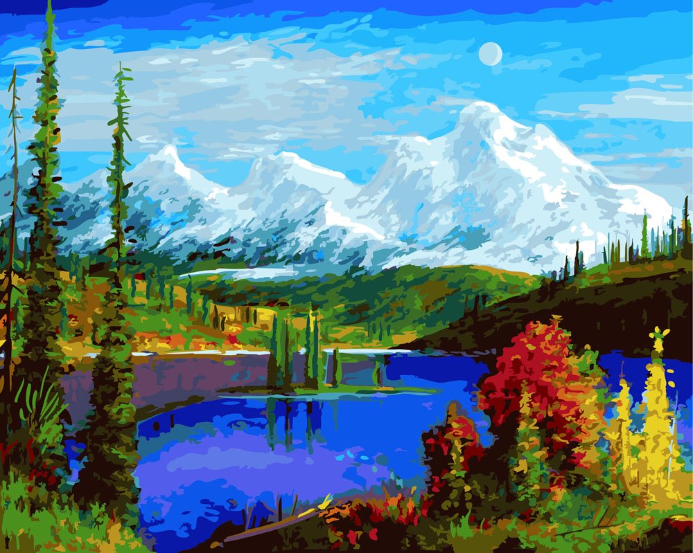 Пейзаж акрилом на холсте