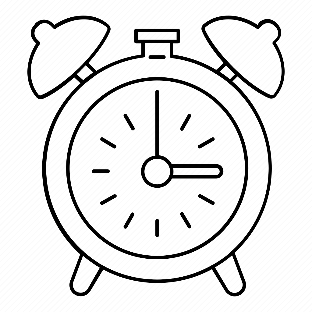 Будильник раскраска для детей