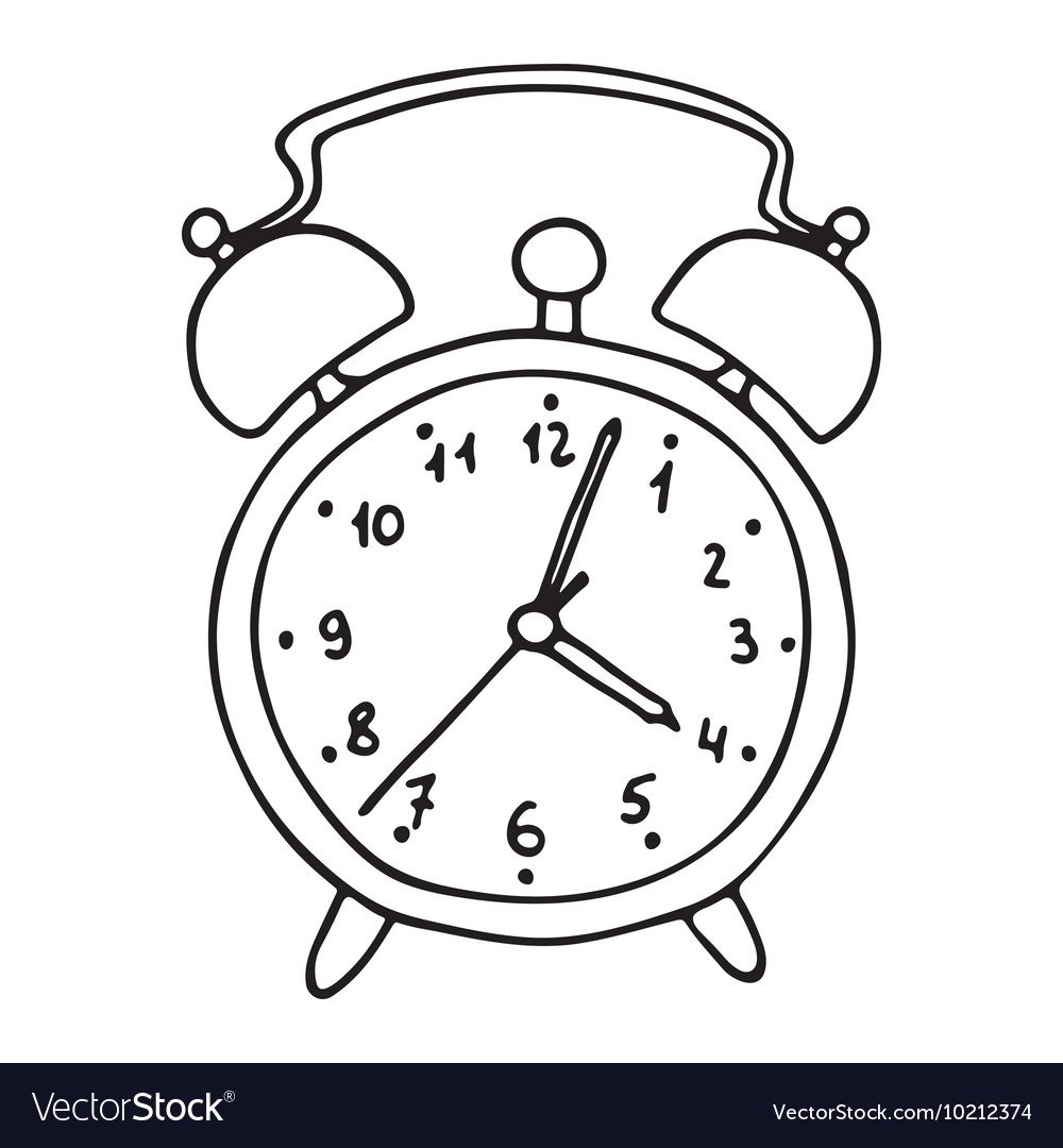 Детский будильник макет