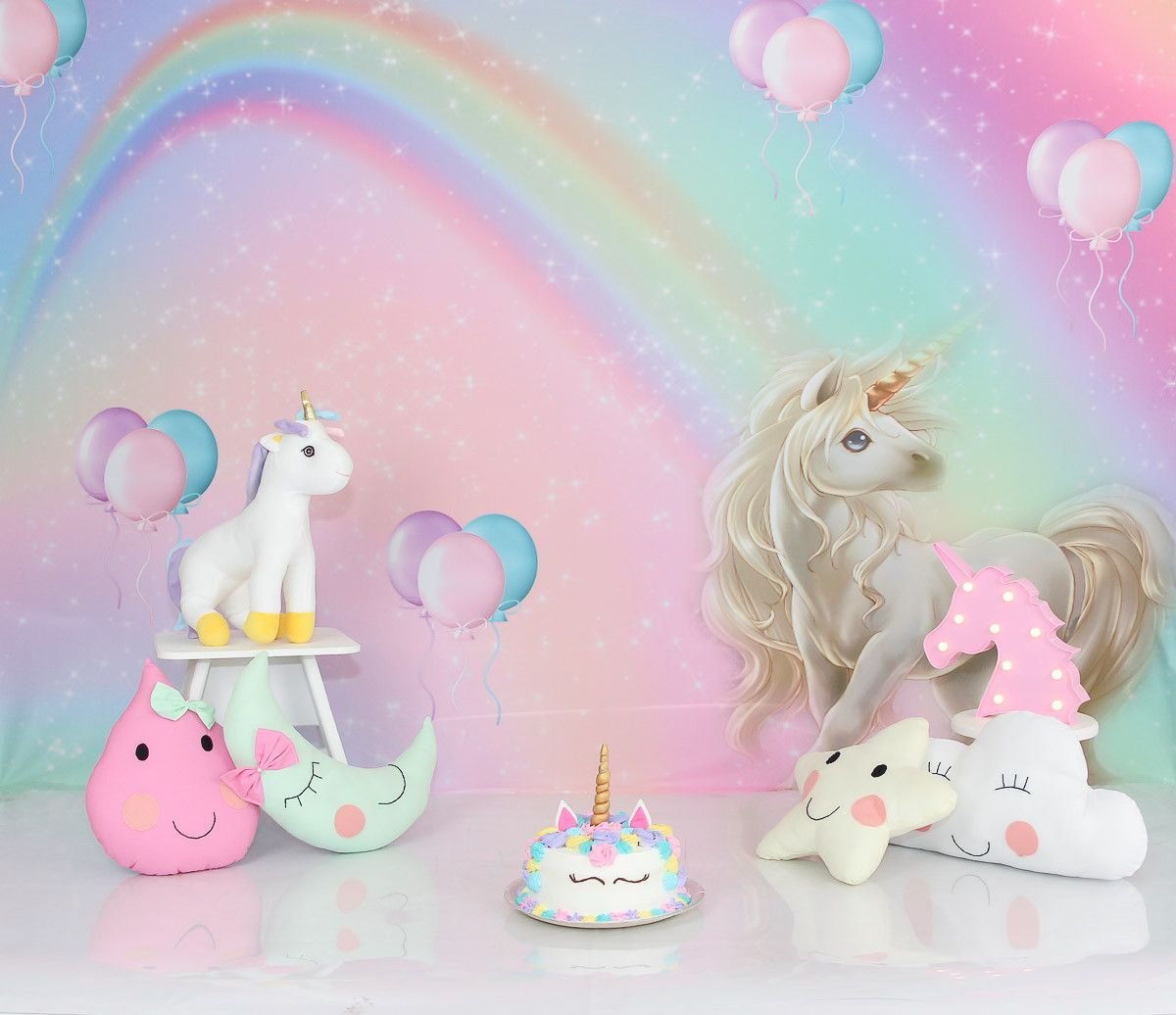 Фон с единорогами