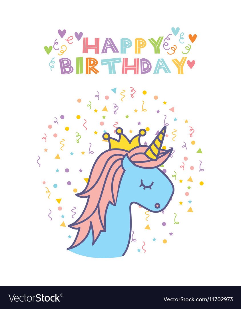 Единорожка плакат рисуем на день рождения