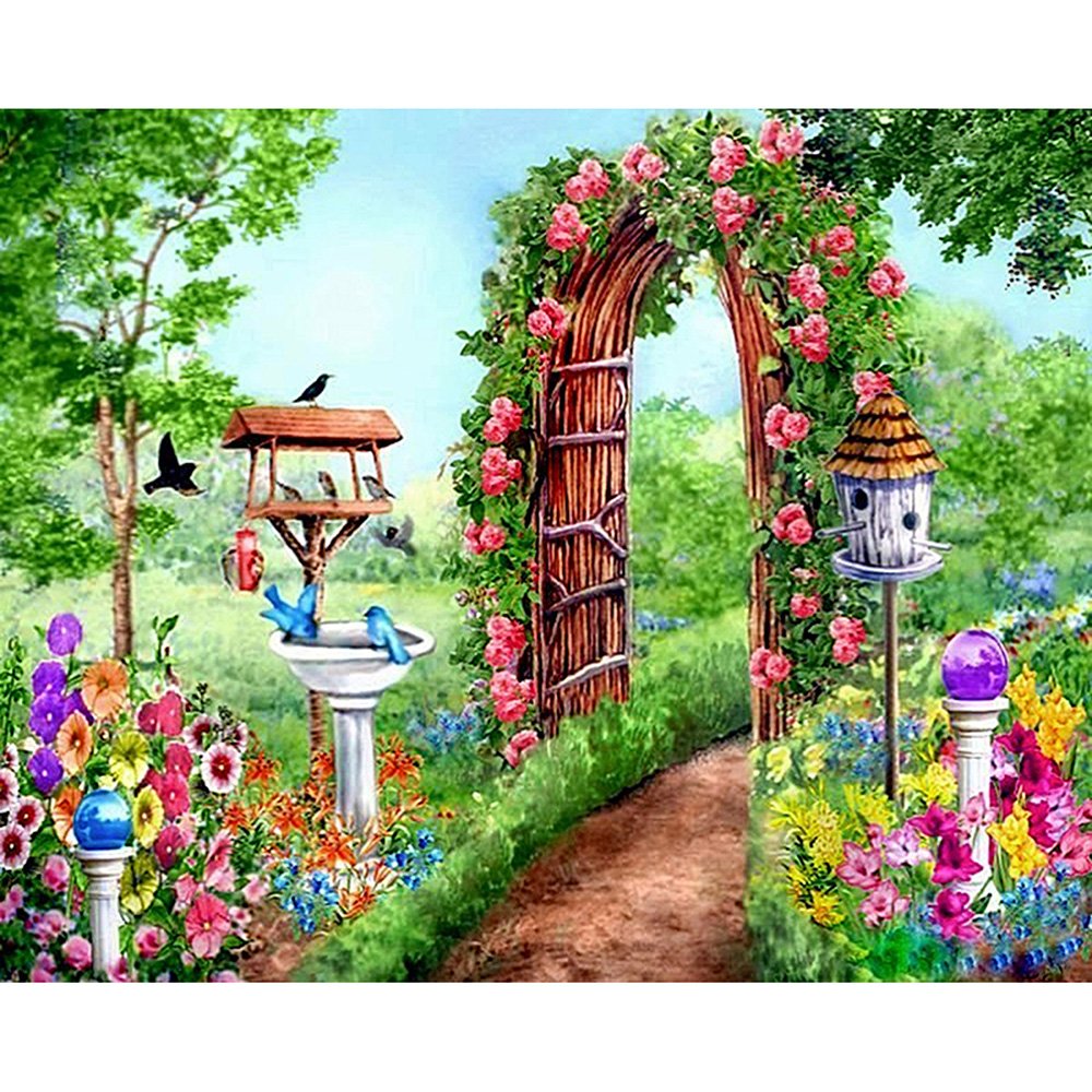 Сад мультяшный