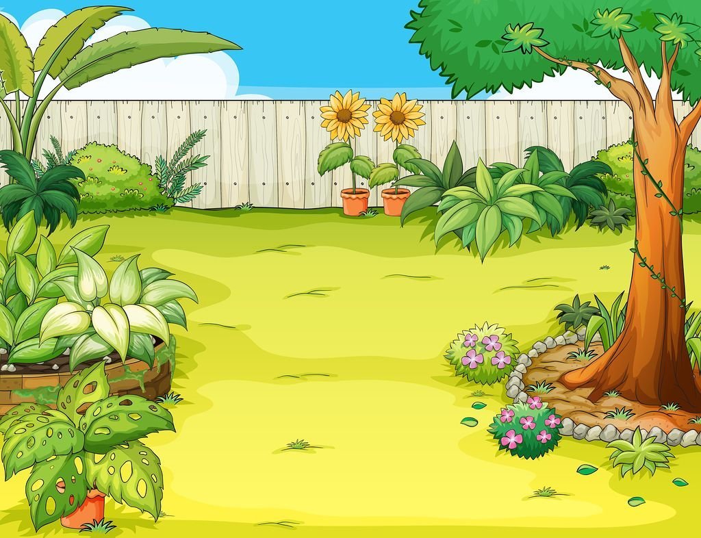 Двор мультяшный