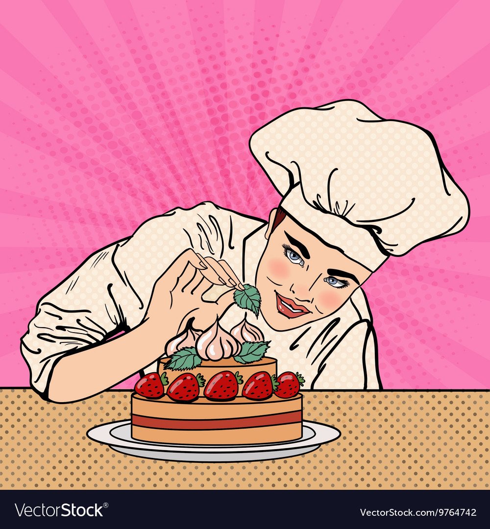 Повар поп арт