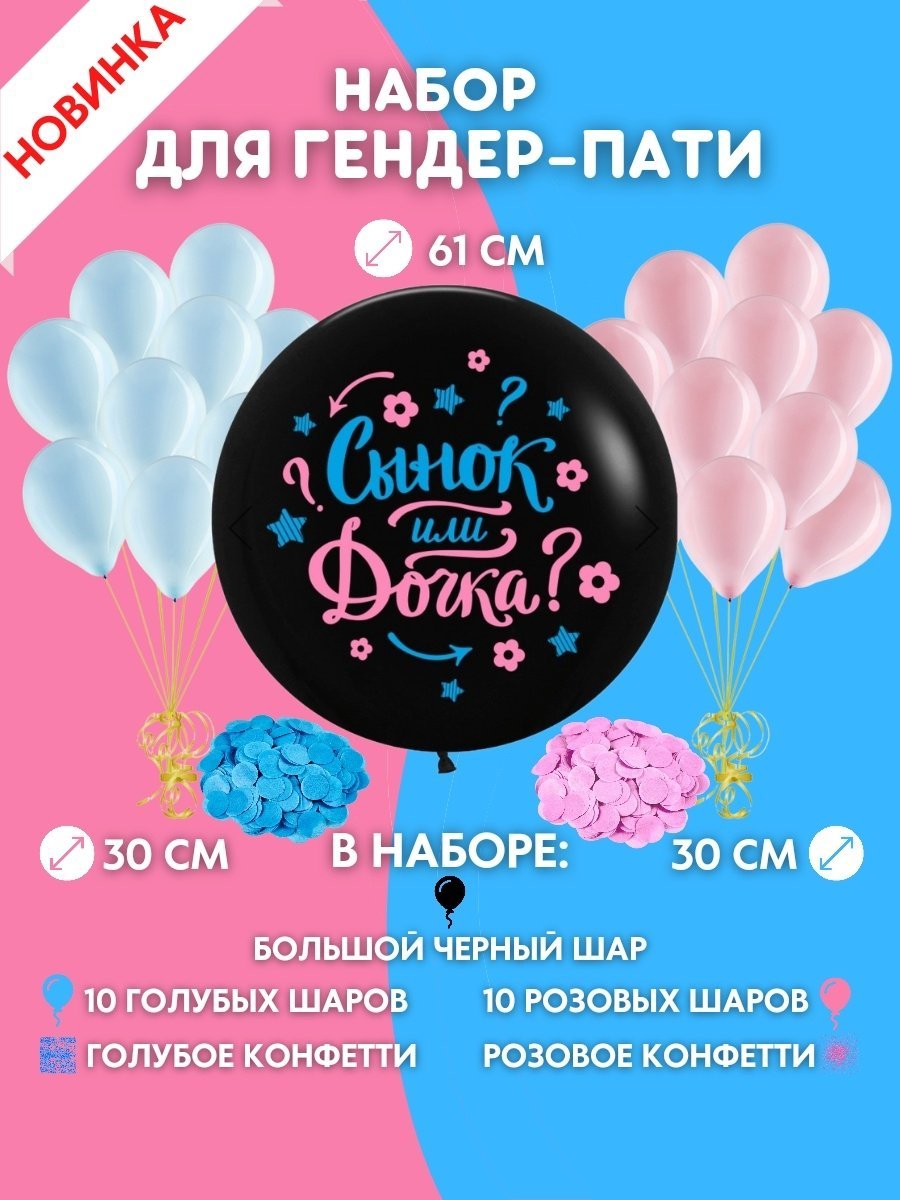 Стикеры для гендер пати