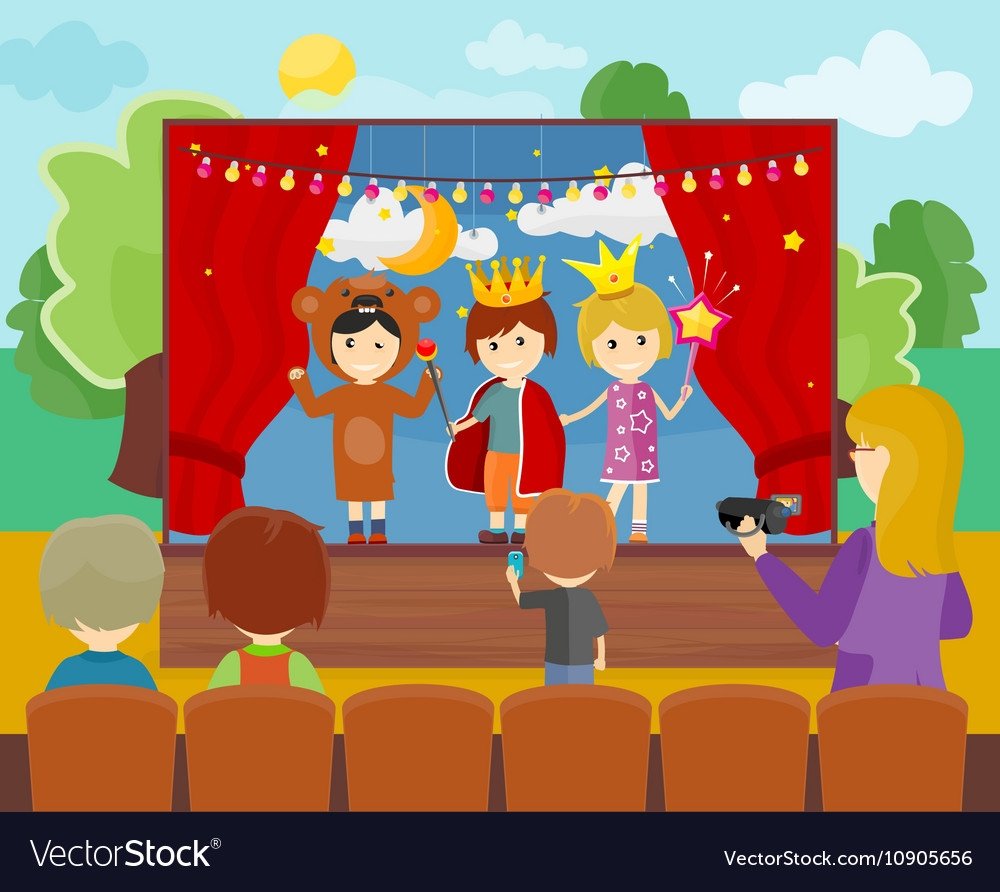 Мультяшный детей театр