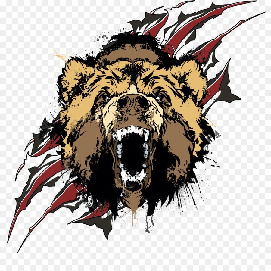 Медведь стоящий боком