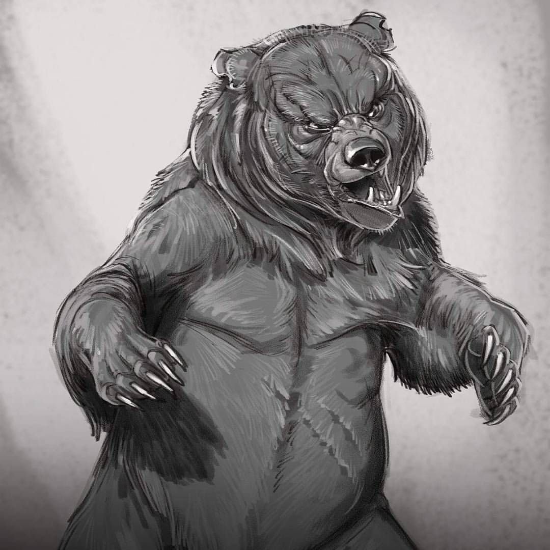 Добрый медведь арт