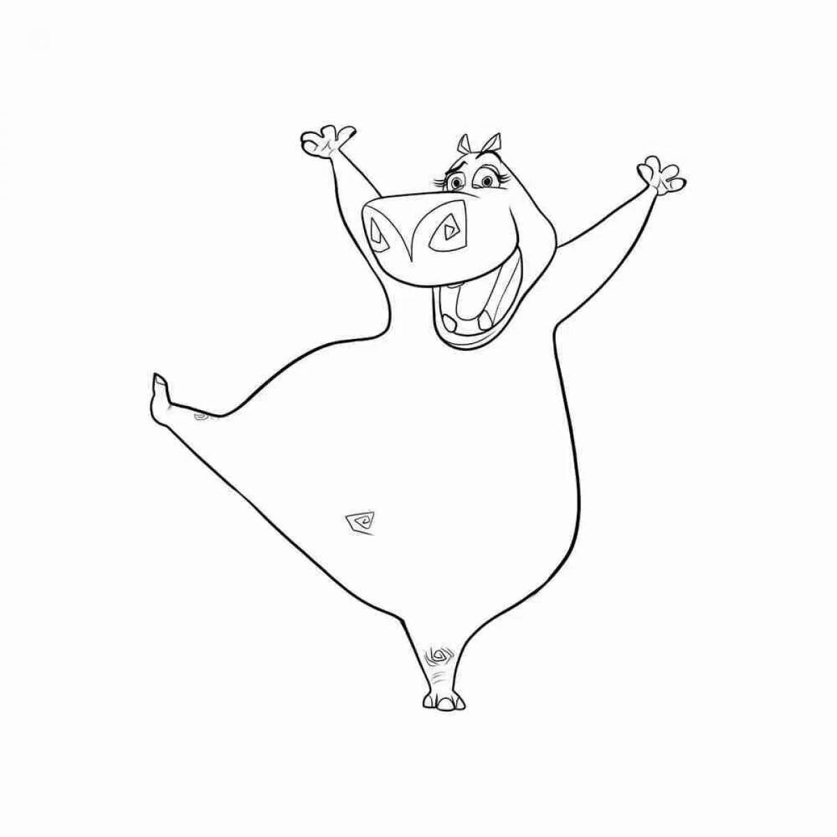 Бегемот Глория из Мадагаскара