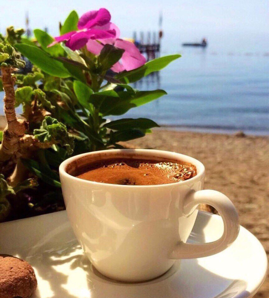 Утро кофе солнце