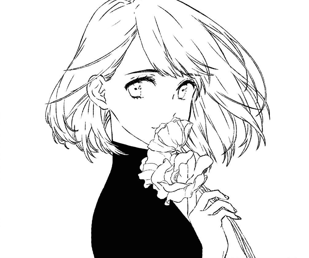 Аниме черно белое