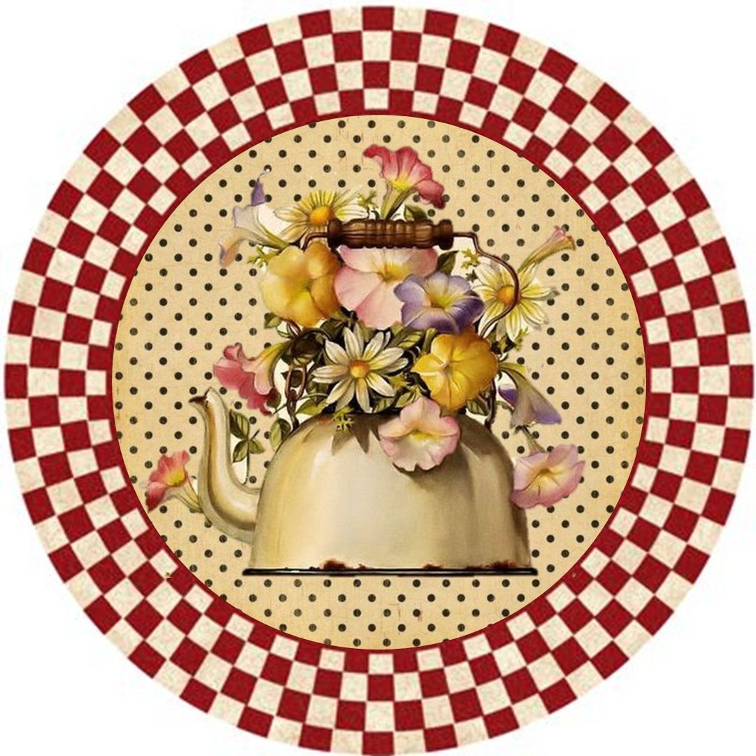 Круглый декупаж