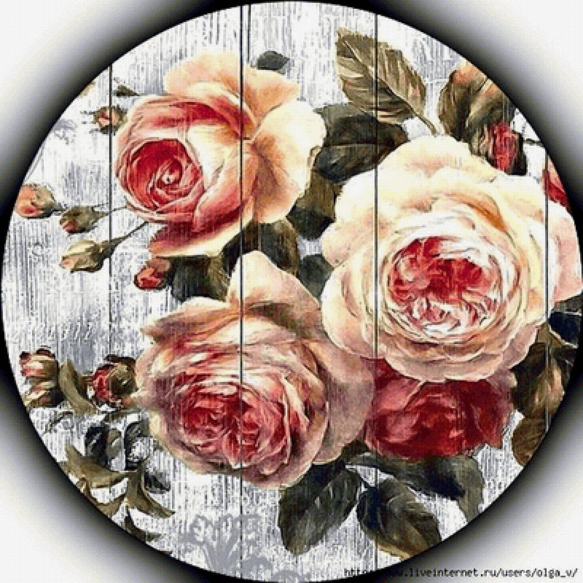 Цветочный принт в декупаже