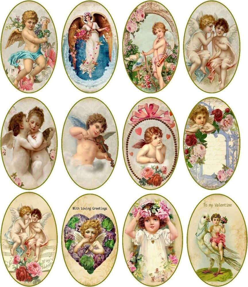 Винтажные этикетки для декупажа