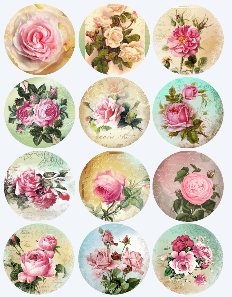 Цветы для декупажа для печати