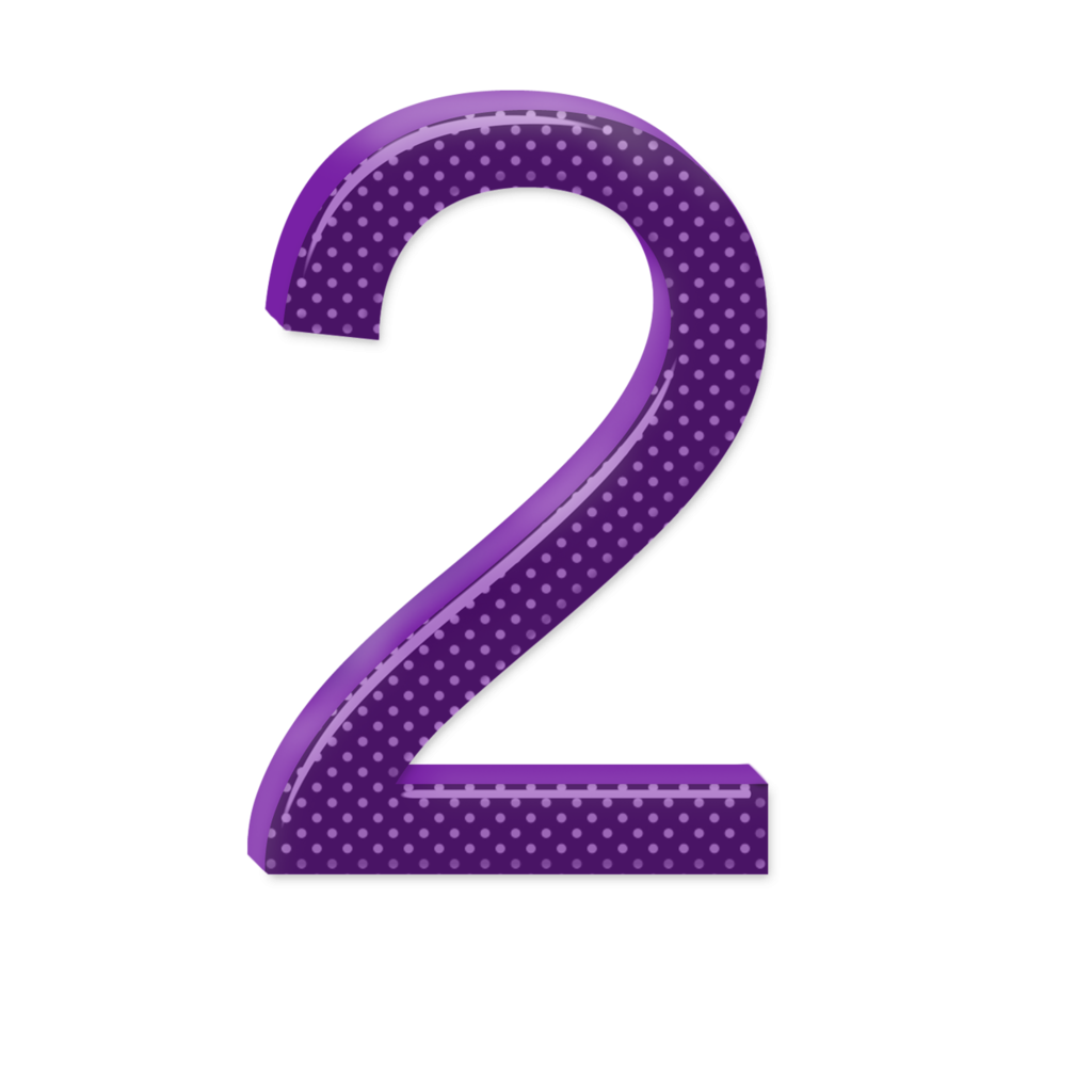 Шар фольгированный цифра 2