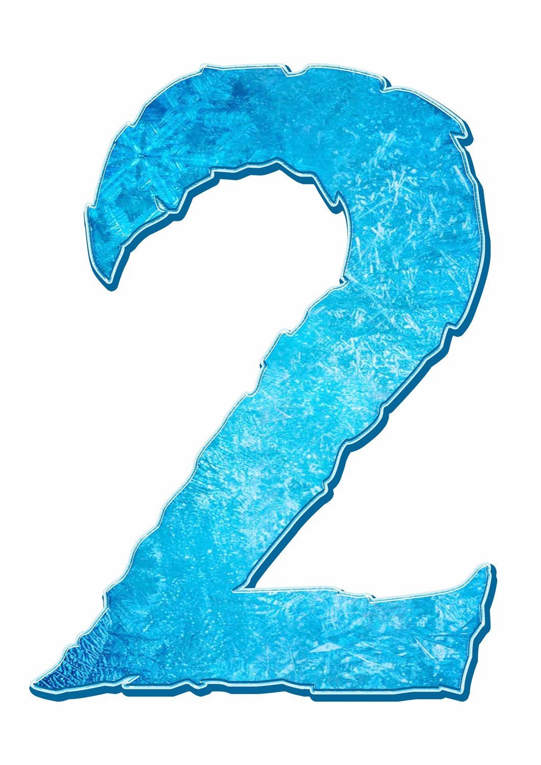 Цифра 2 контур