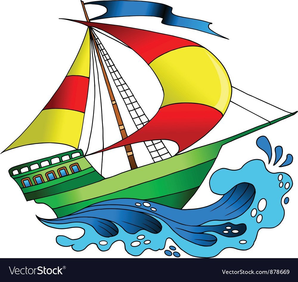 Корабль знаний на прозрачном фоне