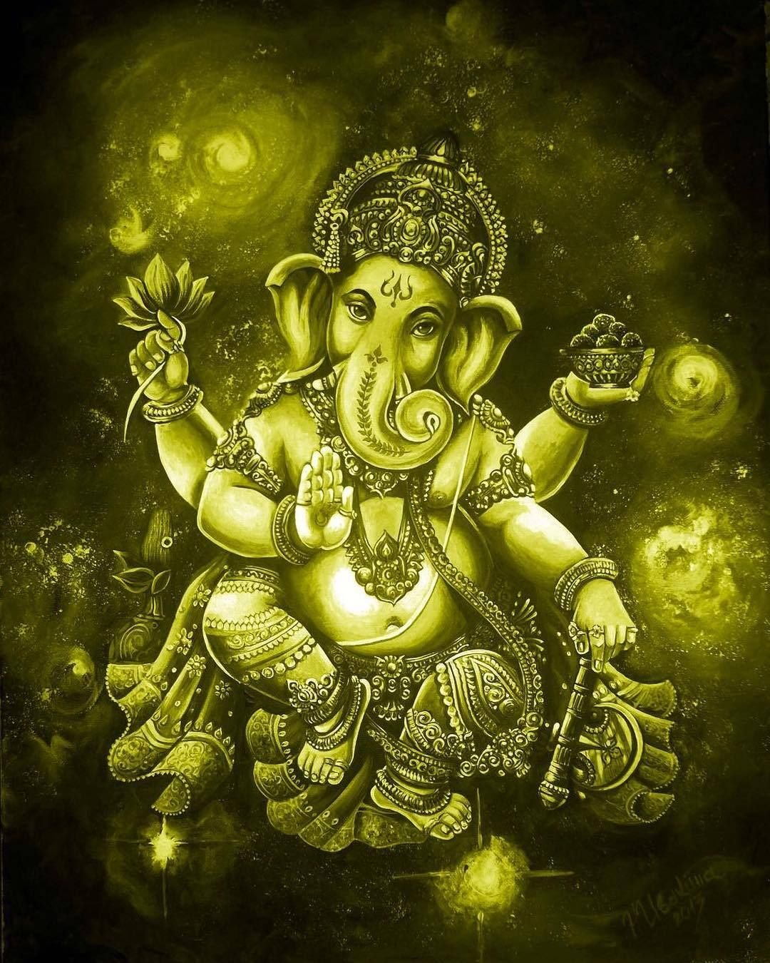 Ганеша Ганапати свеча