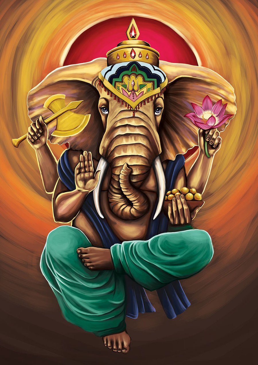 Ганеша Бог арт