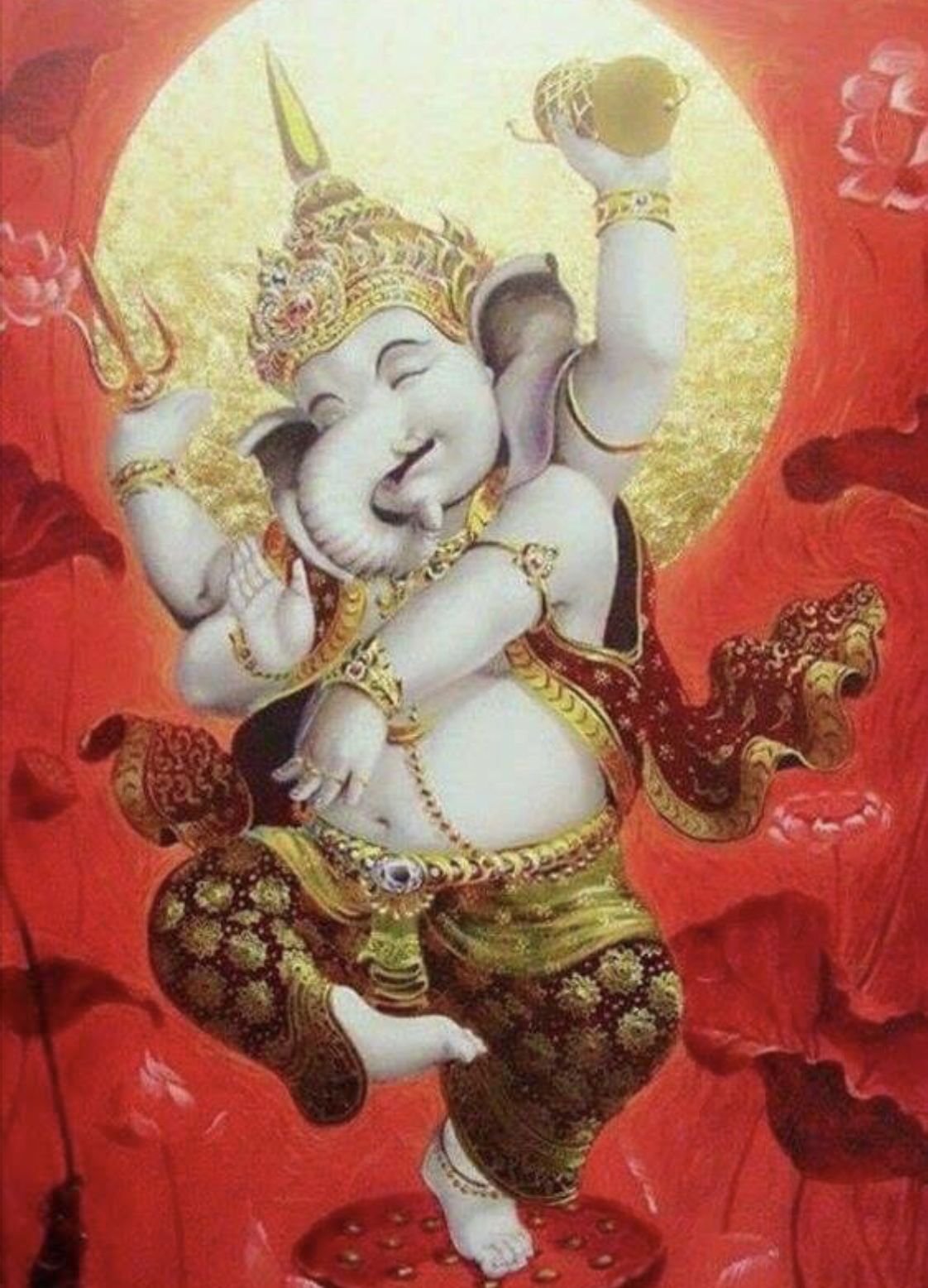 Ганеша картина маслом