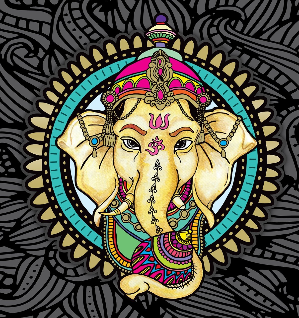 Шри Ганеша Графика