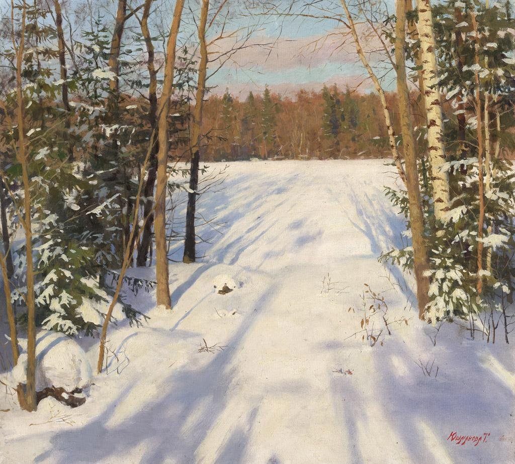 Левитан март в Третьяковке