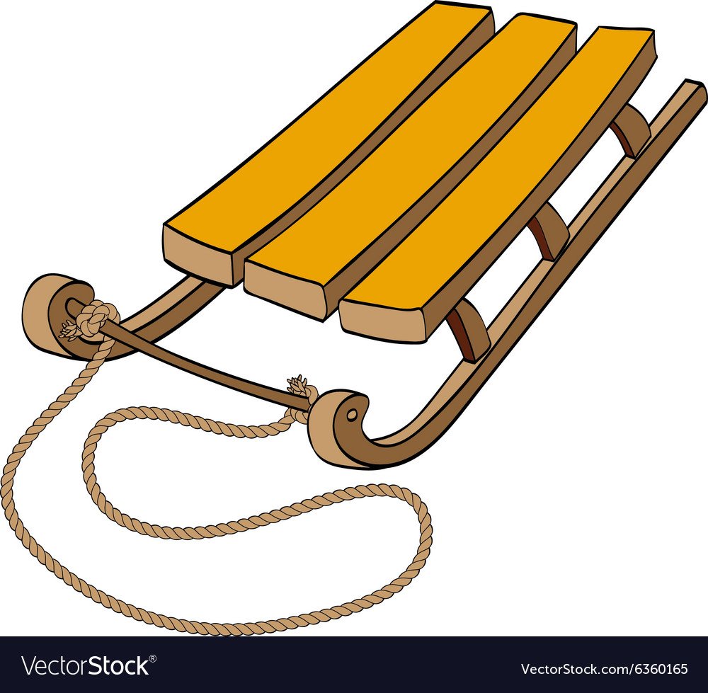 Санки на прозрачном фоне