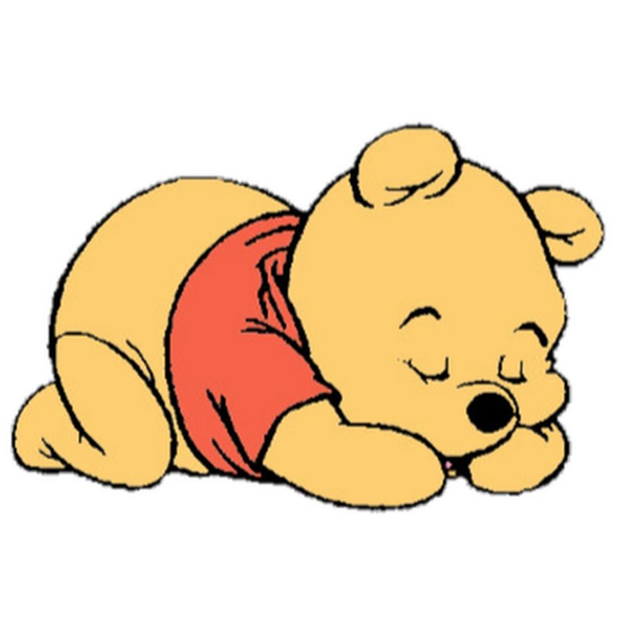 Сонный мишка мультяшный