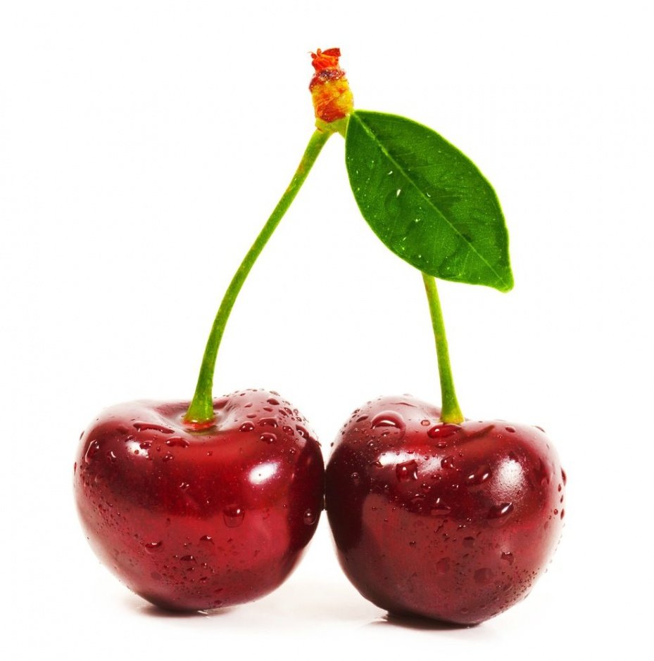 Вишня на ножках на прозрачном фоне