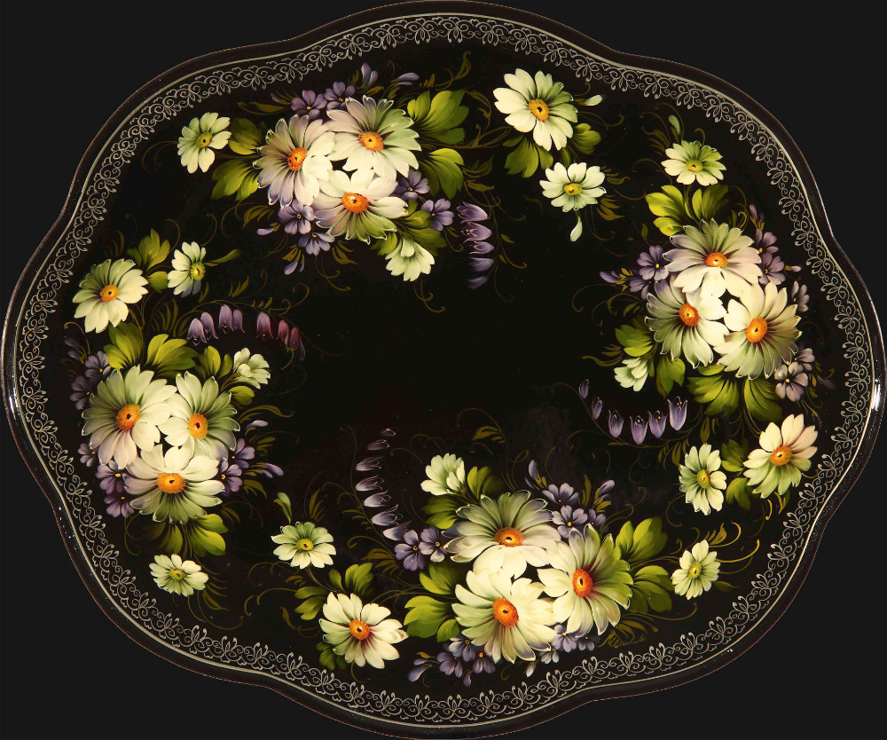 Декоративно прикладное искусство Жостово подносы