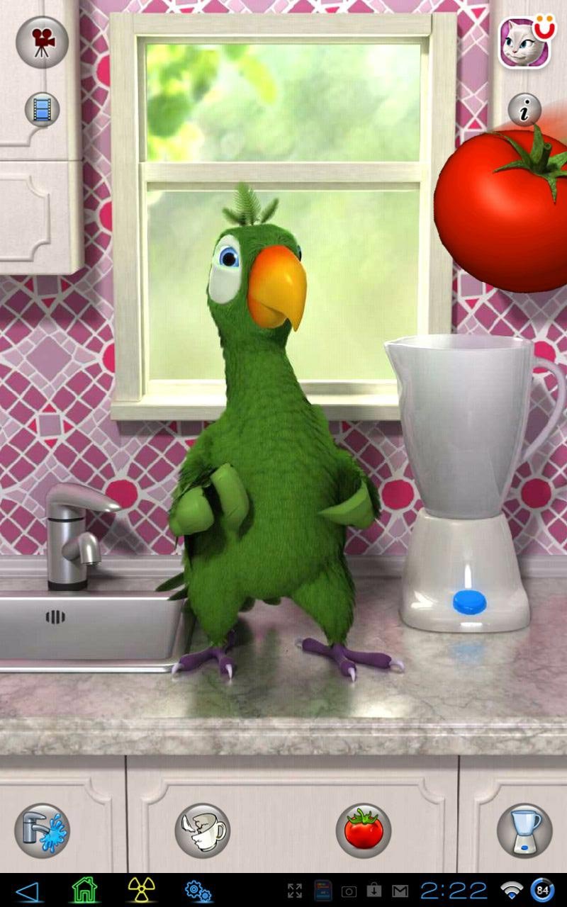 Попугай мультяшный