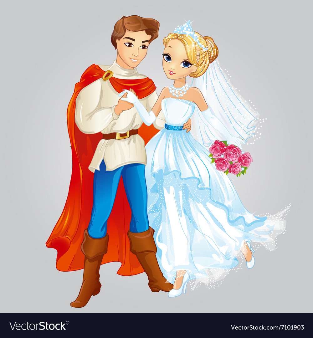 Принц и принцесса иллюстрации