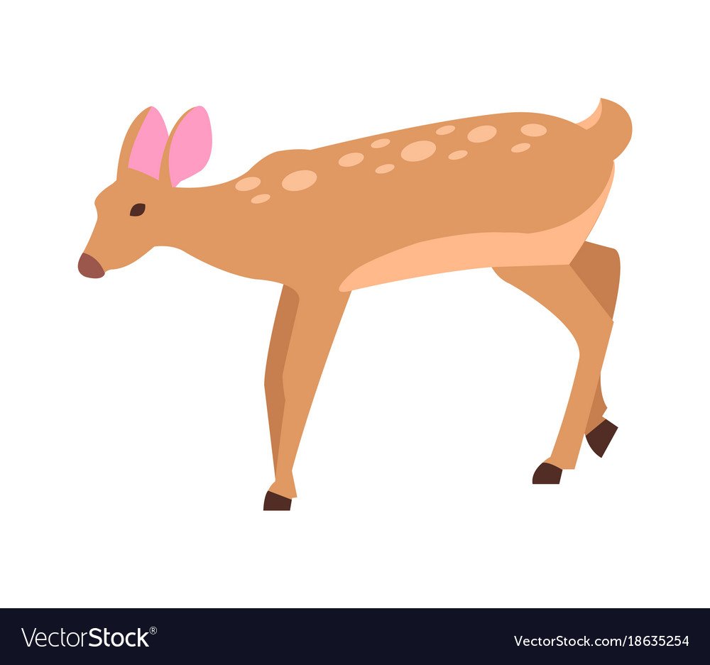 Олень рисунок акварелью в полный рост