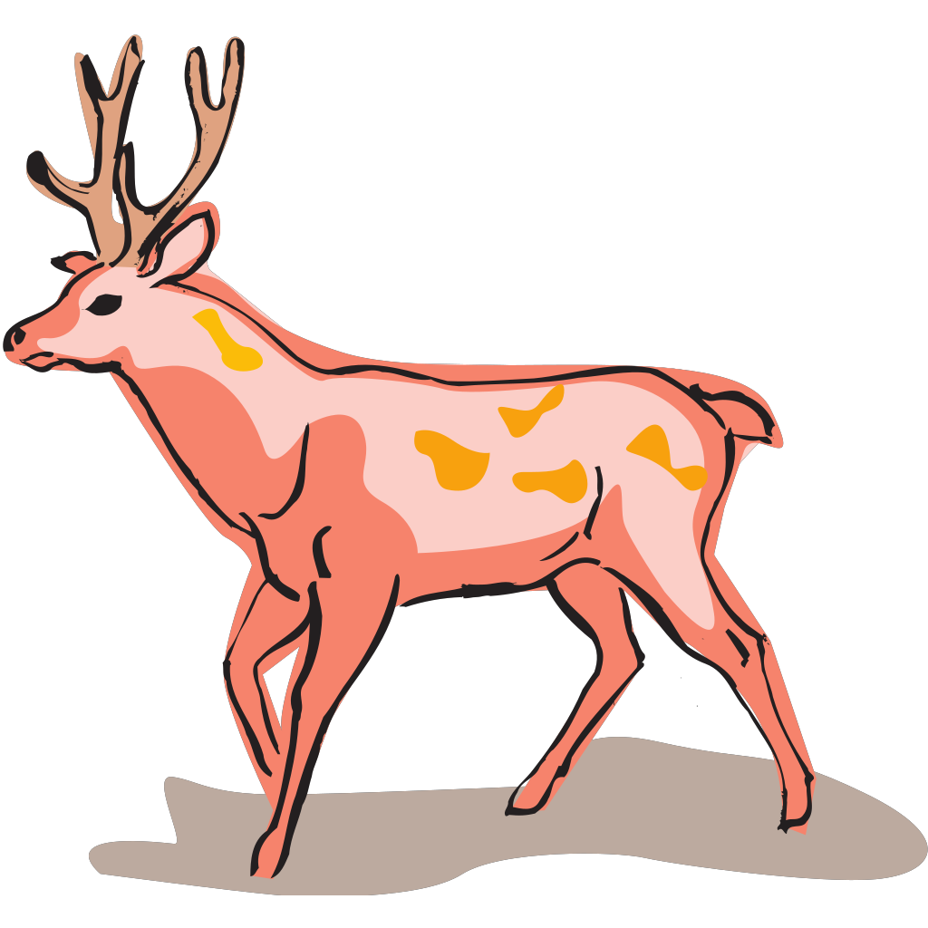 Благородный олень вектор