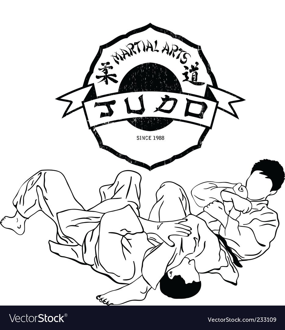 Надпись карандашом дзюдо