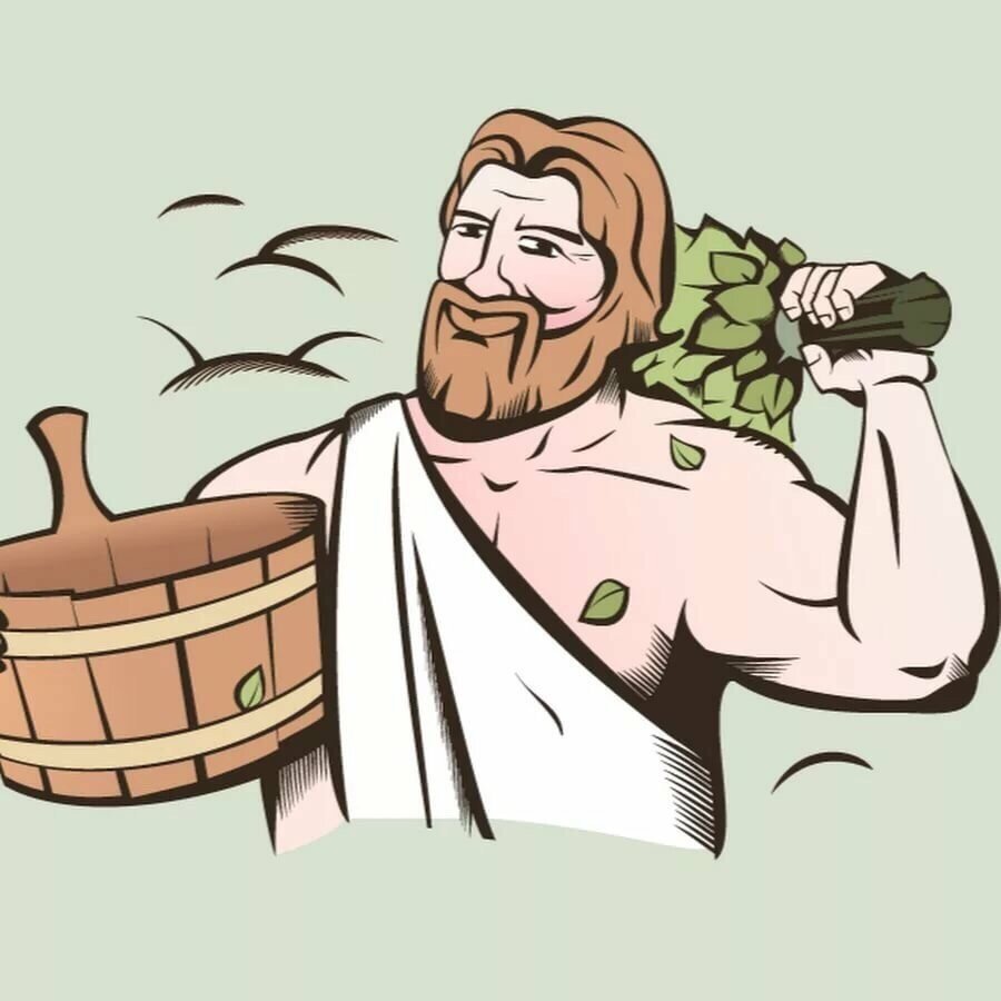 Банщик рисунок