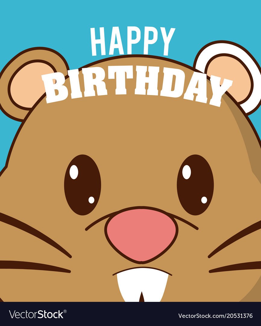 Happy Birthday с хомячком