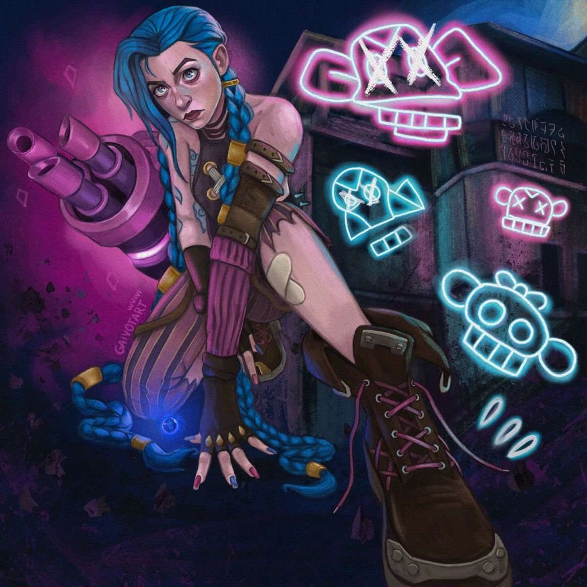 Тату Джинкс аркейн