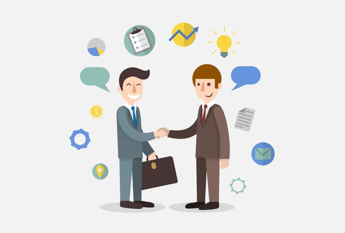 Партнеры по бизнесу картинки нарисованные