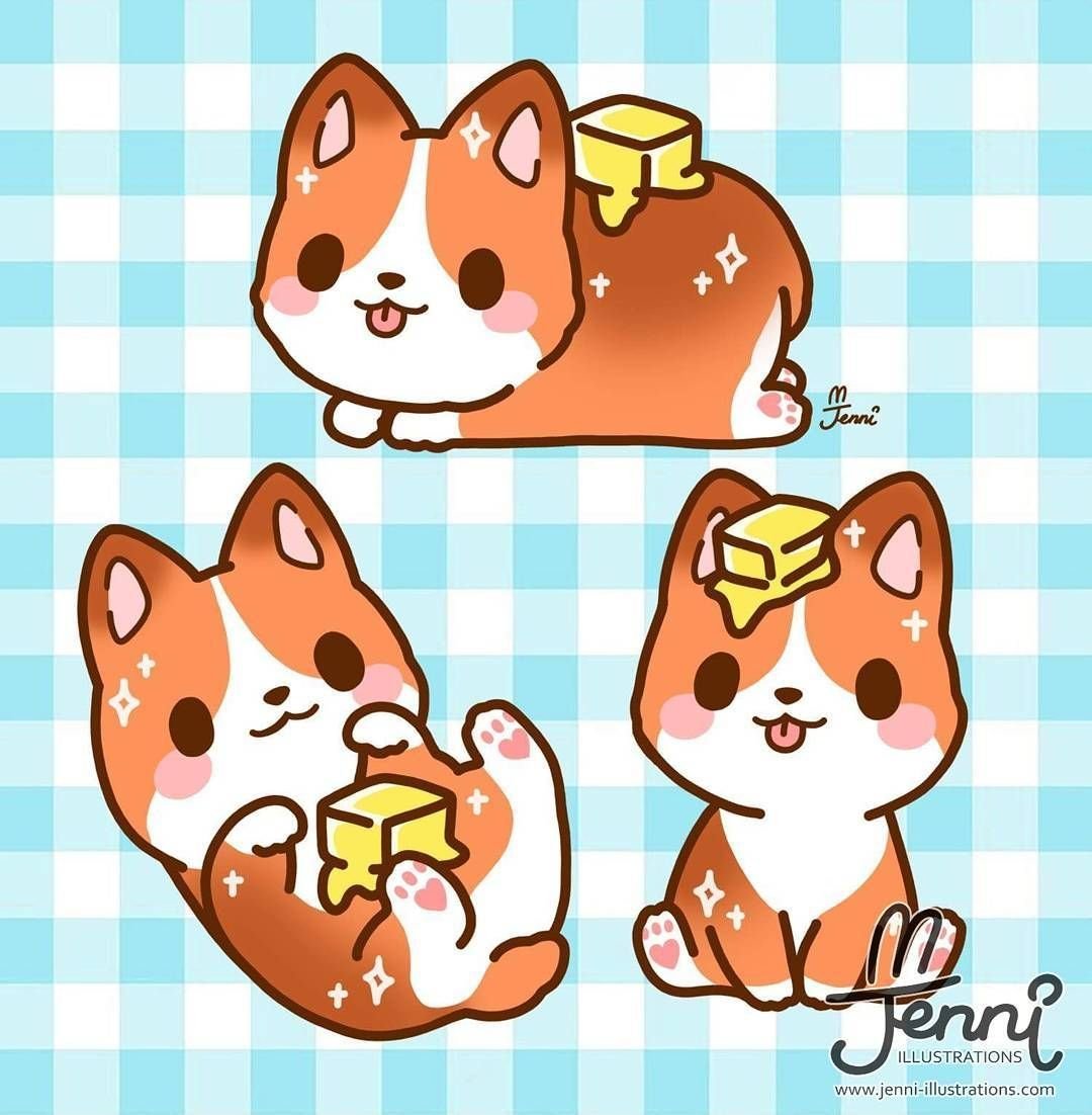 Корги рисунок